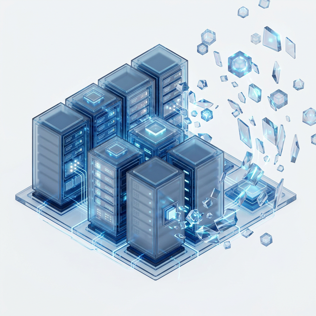 Server Infrastructure 3D Rendering